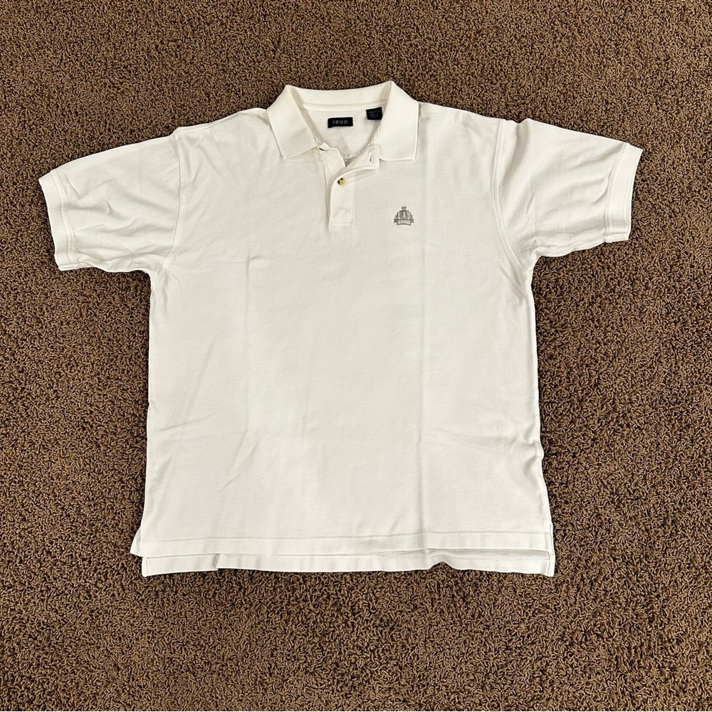 Izod White Men’s Large Polo shirt